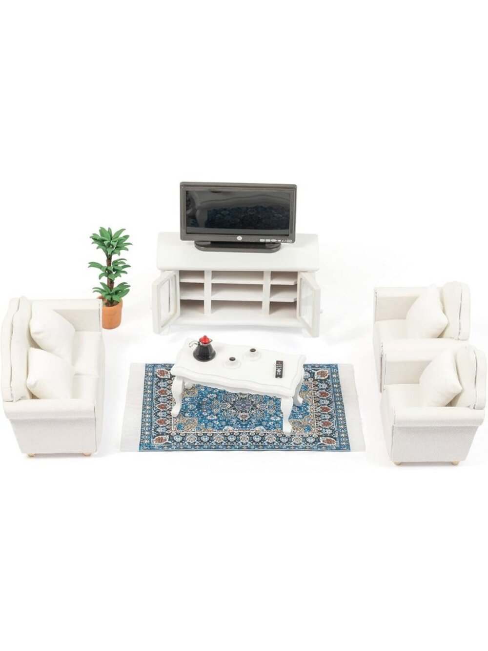 Charming Miniature Dollhouse Furniture Set, 1:12 Scale, Perfect for Home Decor